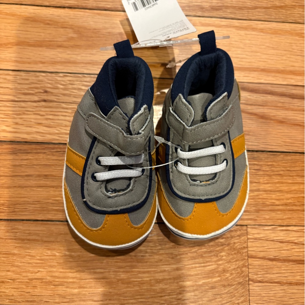 Carter's Gray and Tan Kids Sneakers